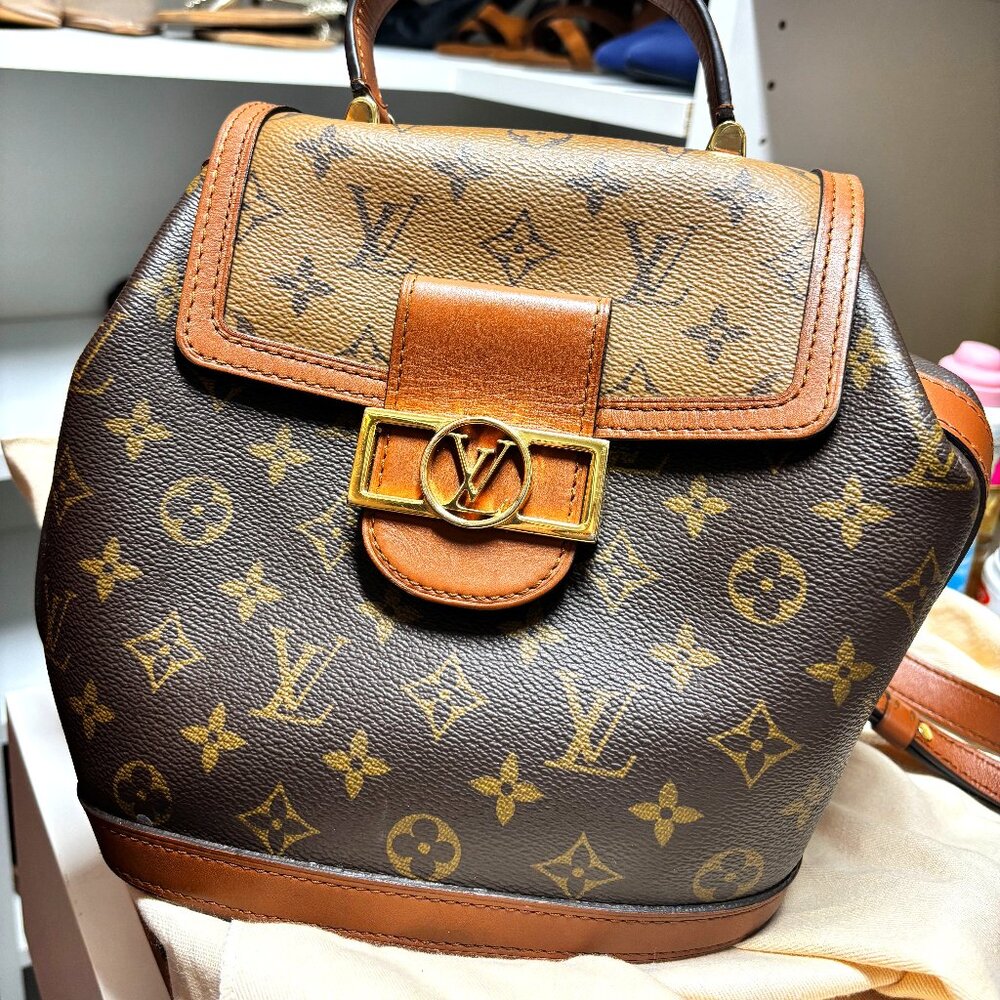 Authentic Louis Vuitton Dauphine Mini Backpack (M45142)